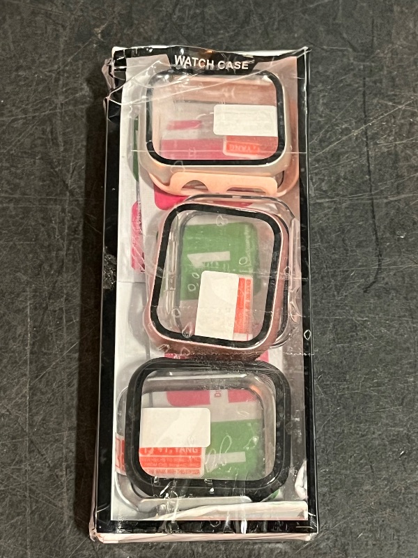 Photo 1 of 6 Pack Case Compatible with Apple Watch 40mm Series SE 3nd Gen 2025 SE 2/1 6 5 4 with Tempered Glass Screen Protector, Ultra-Thin Hard PC Full Protective Face Cover Bumper for iWatch 40mm
