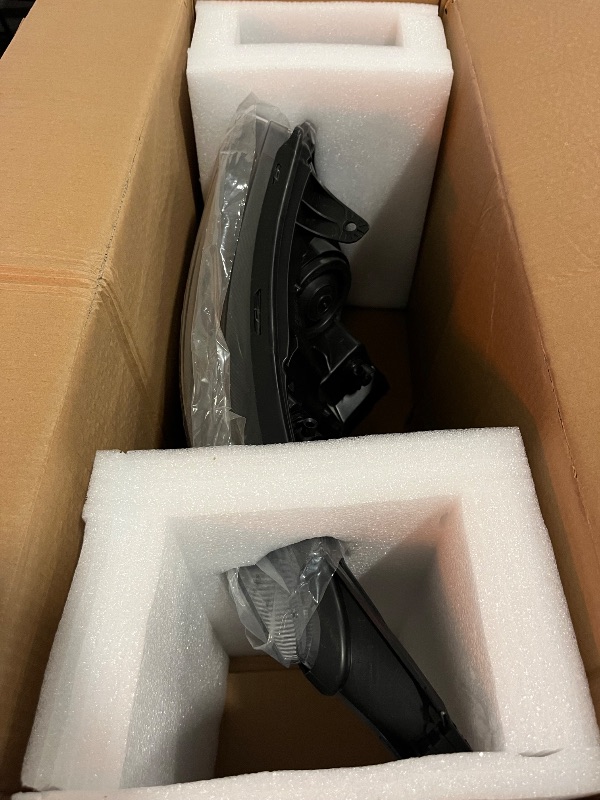 Photo 1 of FIONE Headlight Assembly Compatible with Ford Explorer 2016 2017 2018 [Halogen Model] Headlight Assembly Left Driver Side LH Replacement Chrome Housing Headlamp W/LED DRL
