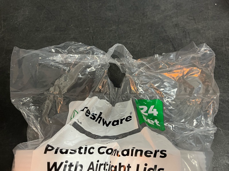 Photo 1 of 32oz Plastic Deli Containers, 24 Sets - Leakproof, Stackable, BPA Free, Microwavable, Freezer Safe