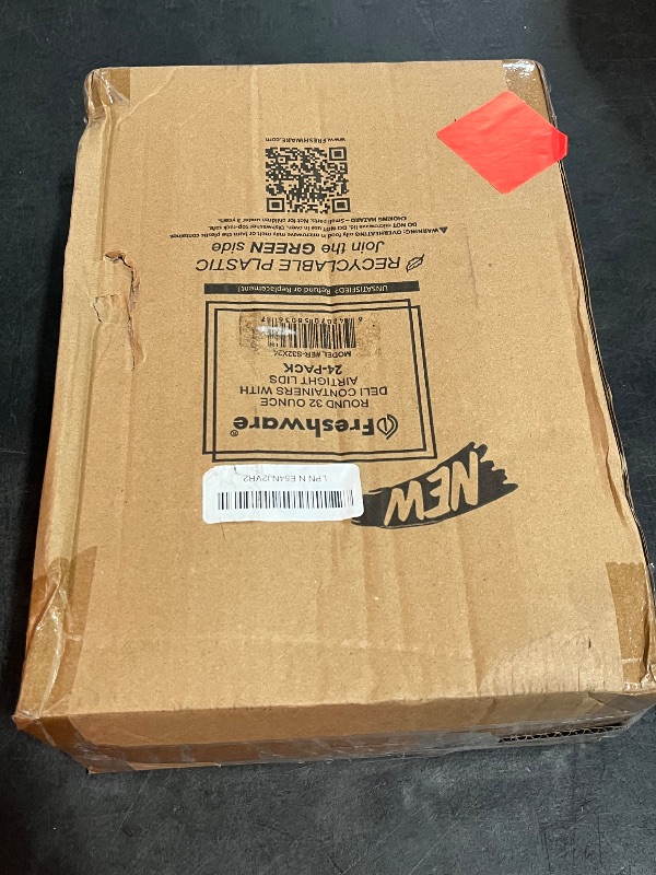 Photo 1 of 32oz Plastic Deli Containers, 24 Sets - Leakproof, Stackable, BPA Free, Microwavable, Freezer Safe