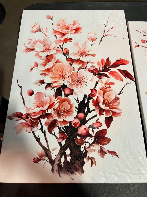 View 3 of 3 Pcs Beige Neutral Flower Canvas Wall Art Wildflowers Floral Botanical Painting Picture Wall Decor Poster Print Artwork for Bedroom Living Room Home Decorations 