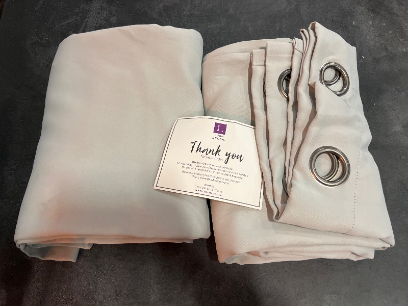 Photo 1 of LushDecor Classic Grey Color Curtains 2 Panels, Viral Pinch Pleat Vertical Drapes with Hooks Microfiber Noise Reducing Darkening Thermal Insulated Panel for Living Room (40 x 84 inches, Gray)
