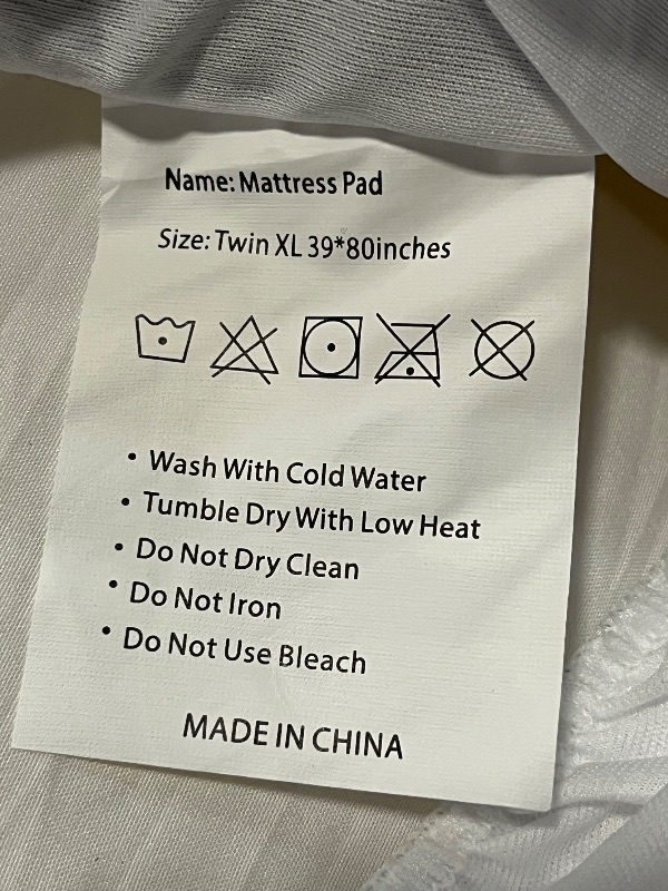 Photo 1 of  Twin XL Mattress Topper, Cooling Plush Bed Topper Soft Thick Pillow Top Mattress Toppers, 3 Inch Feather Down Alternative Pad Cover for College Dorm, Back Pain Relief, XL Twin