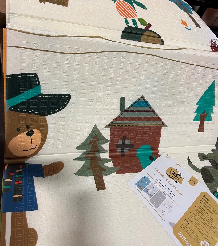 Photo 1 of Premium Baby Play Mat 71"X59" Thicken Foam One Piece Crawling Mat Extra Large Non-Slip Cushioned Activity Playmat for Babies, Toddlers, Infants, Play and Tummy Time 