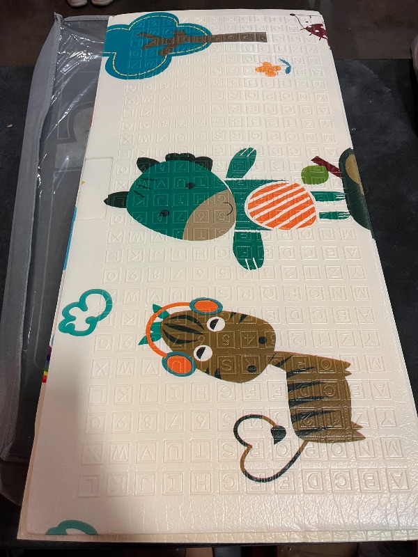 Photo 1 of Premium Baby Play Mat 71"X59" Thicken Foam One Piece Crawling Mat Extra Large Non-Slip Cushioned Activity Playmat for Babies, Toddlers, Infants, Play and Tummy Time 