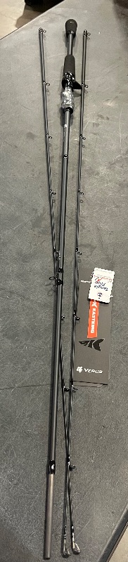 Photo 1 of KastKing Verus Performance Spinning & Casting Fishing Rod with Extra Tip, Lightweight KastFlex IM6 Graphite, FazLite Rings Guides, Extra Tip Section, EVA Grip, PTS Power Transition System
