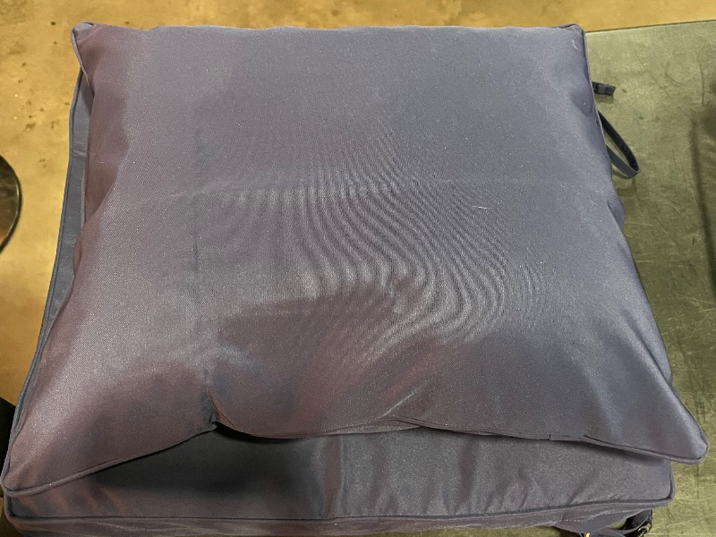 Photo 1 of Amopatio Wicker Outdoor Sofa & Patio Couch Set - High Back Waterproof Patio Furniture Single Armrest Chair with Non-Slip Cushions, Outdoor Furniture Cover, Blue
