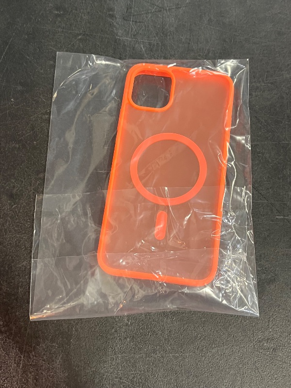 Photo 1 of FNTCASE for iPhone 11 Pro-Max Case: Matte Magnetic Phone Cases Compatible with Magsafe Slim Anti Yellowing Military Grade Drop Protection Rugged Protective Translucent Cell Phone Cover (C-Orange)