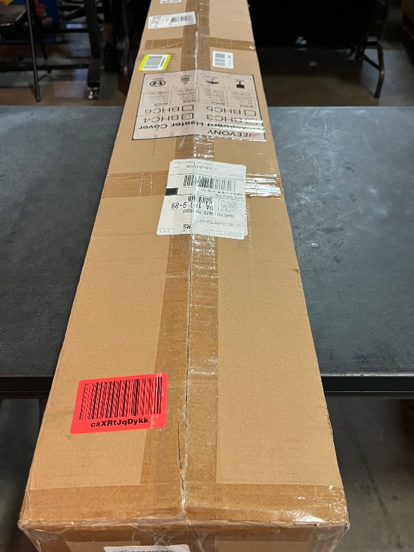 Photo 1 of 4ft Galvanized Steel Easy Slip-On Baseboard Heater Cover with Left and Right End Caps, High Quality Easy Installation Baseboard Cover Kit for Bathroom and Hydronic Home Heating Systems, BHC4
