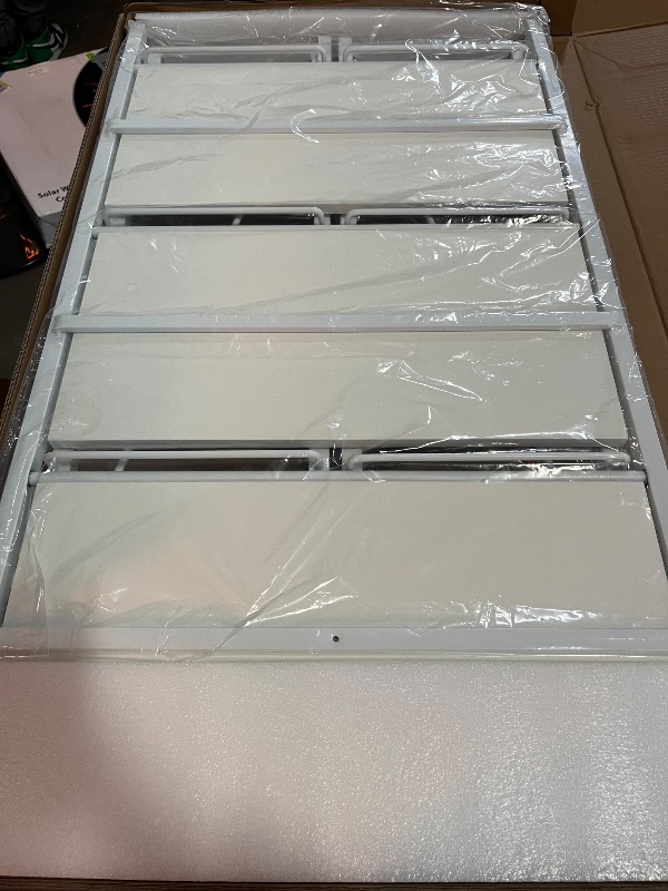 Photo 1 of 4NM No Assembly 6 Tiers Folding Bookshelf Storage Shelves Vintage Bookcase Standing Racks Study Organizer Home Office (All White)
