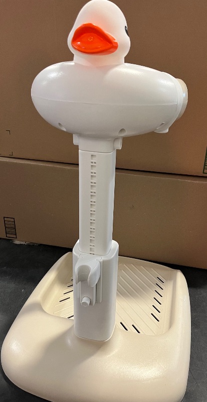 Photo 1 of Baby Shower Stand with Anti-slip Base, Adjustable Child Stand for Shower Infant Bath Support Stand Bath Stand for Toddlers 6-36 Months
