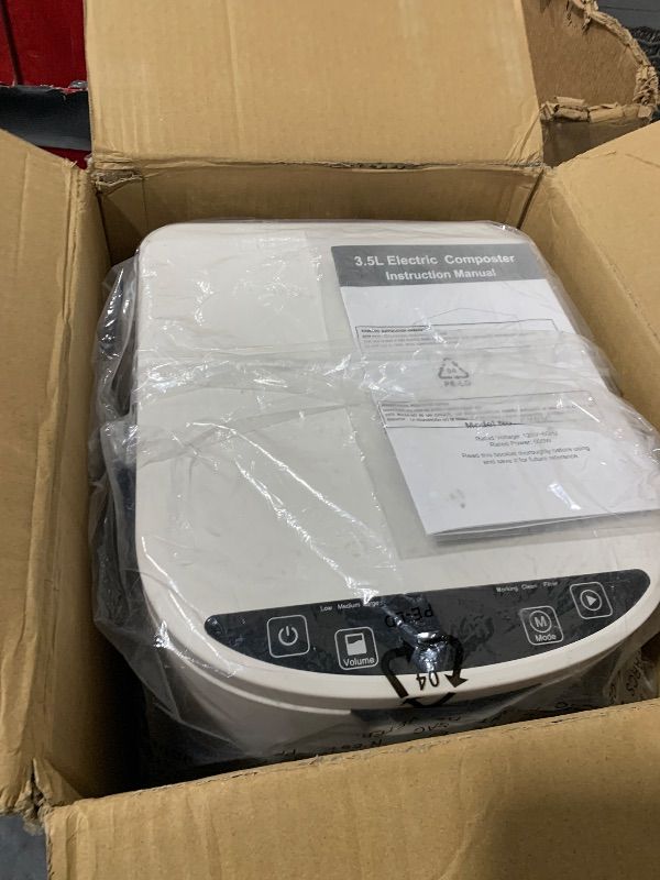 Photo 1 of 4L(Max) Electric Composter for Kitchen, Smart Countertop Compost Bin with LED Display|Auto-Cleaning, Indoor Food Waste Compost Machine with Low Noise|Odorless, Turn Food Waste to Fertilizer for Home
