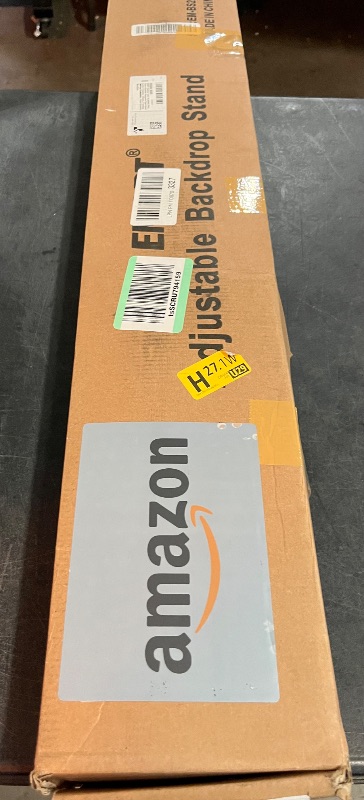 Photo 1 of EMART Backdrop Stand 10x7ft(WxH) Photo Studio Adjustable Background Stand Support kit with 2 Crossbars, 8 Clamps, 2 Sandbags and Carry Bag for Parties, Events Decoration, Wedding, Photography
