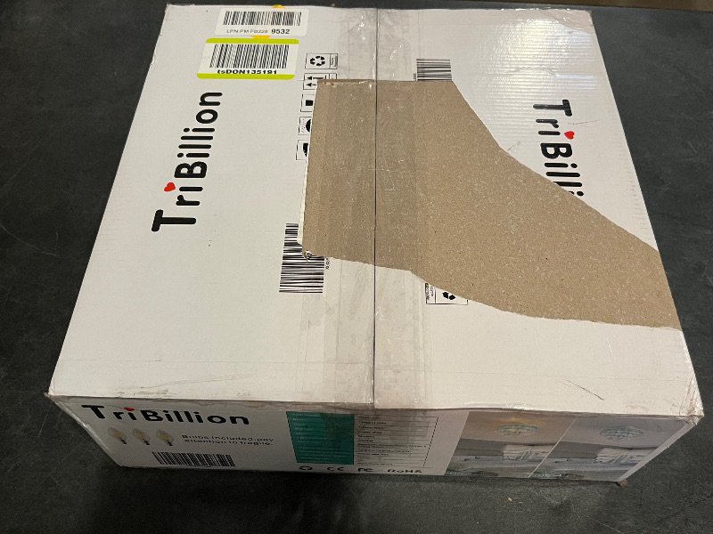 Photo 1 of 13.8" Capiz Shell Ceiling Light Fixtures 3 Lights Boho Shells Flush Mount Light for Bedroom, Kitchen Island, Bathroom, Entryway, Hallway, White and Blue