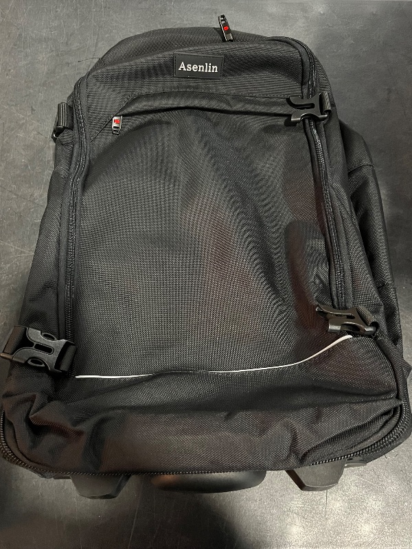 Photo 1 of Asenlin 40L Travel Backpack for Women Men 17 Inch Laptop Backpack Flight Approved Luggage Carry On Water Resistant Computer Backpack for Weekender Overnight Large Daypack Black