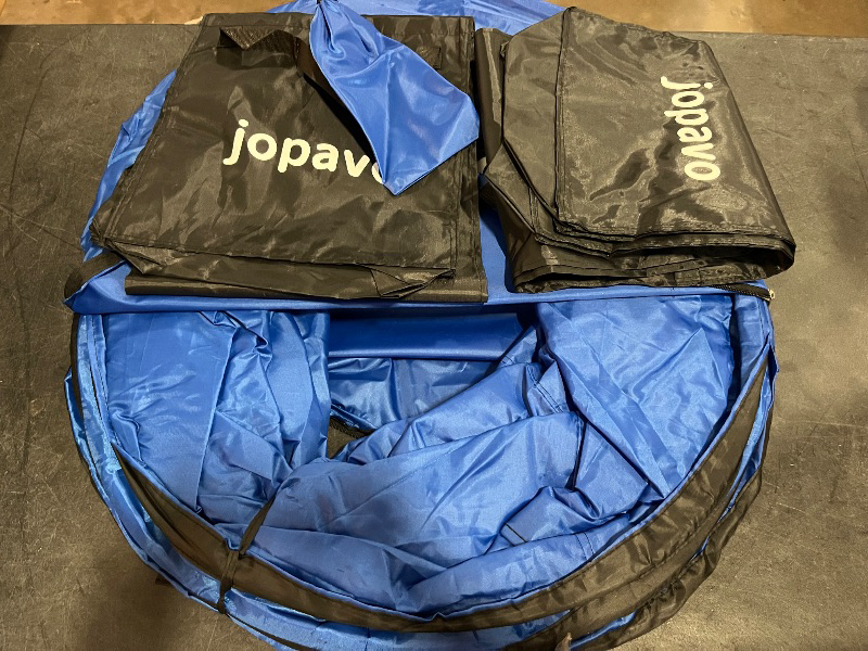 Photo 1 of Dog Agility Training Equipment Tunnel:JOPAVO 10 Foot Agility Tunnel with 2 Pack Sandbags, Carry Bag and 4 Ground Spikes.Ideal Agility Equipment for Dog Obstacle Course,Exercise&Park