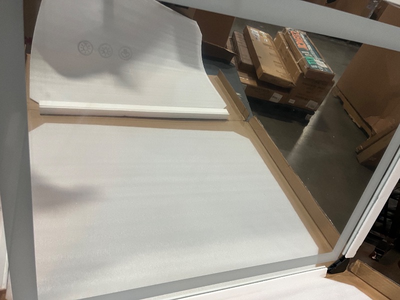 Photo 1 of 36x28 Inch RGB LED Bathroom Mirror Front Light and RGB Backlit Lighted Vanity Mirror for Bathroom Wall Mounted Dimmable Anti Fog Memory Shatter-Proof IP54 Waterproof Horizontal/Vertical