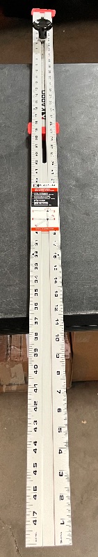 Photo 1 of Kapro - 317 Adjustable Drywall T-Square Tool - Aluminum - for Layout and Marking - Features Sliding Head and Dual Directional Printed Scale - 48 Inch
