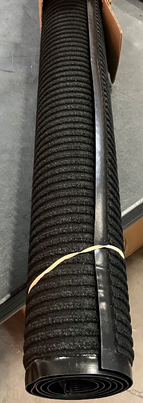 Photo 1 of GORILLA GRIP Waterproof Traffic Guard Door Mat, 72x48, Heavy Duty Entryway Mats, Strong Rubber Back Commercial Utility Rugs for Office Hallway, Garage Floor and Home, Low Profile Carpet Runner, Black
