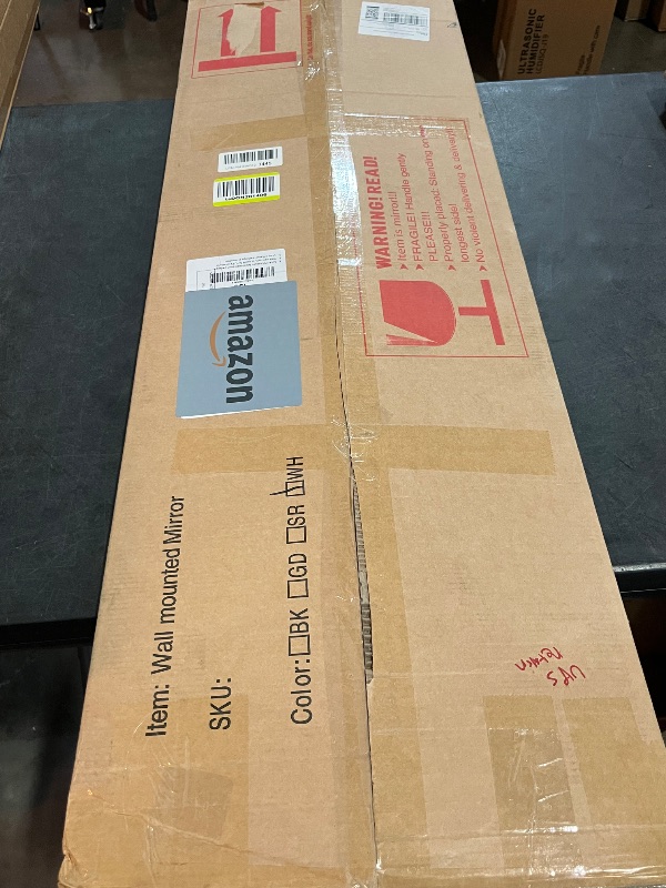 Photo 1 of Hasipu Door Mirror Full Length, 47.2 x 15.7 Inch Full Body Wall Mirror Over The Door Hanging Mirror for Bedroom, Living Room, Cloakroom White