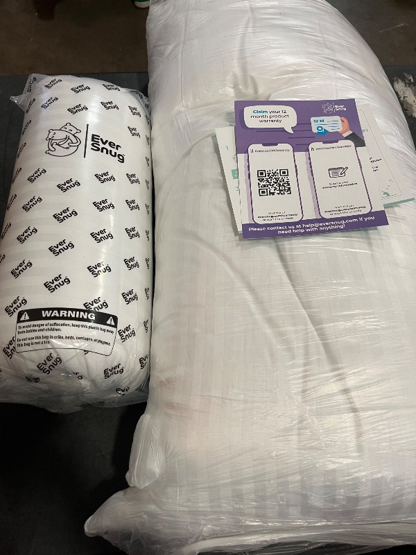 Photo 1 of EverSnug Adjustable Layer Luxury Set of 2 Pillows for Side, Front & Back Sleepers, Cooling Hotel Pillows with 3 Layers, Goose Feather Pillow for Sleeping, Neck & Back Support King 
