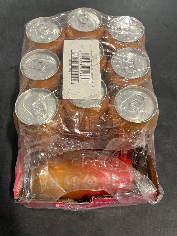 Photo 1 of Expires 8/27/26 Sparkling Ice Caffeine Watermelon Lemonade Sparkling Water with Caffeine, Zero Sugar, with Antioxidants and Vitamins,16 fl oz Cans (Pack Of 12)