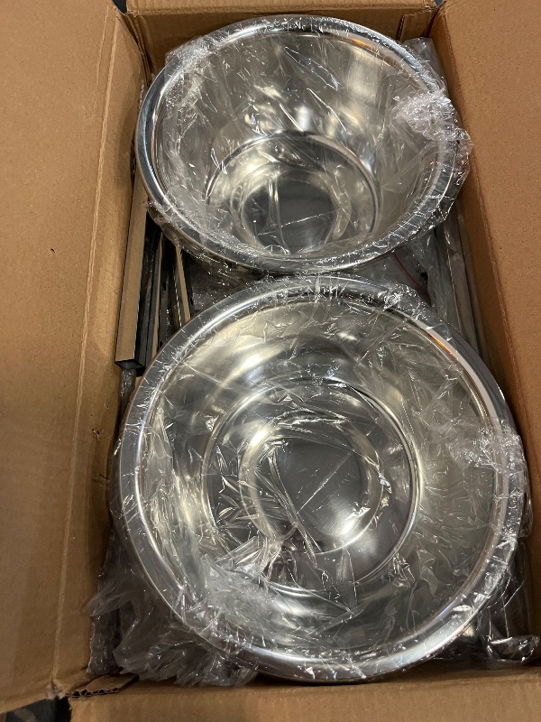 Photo 1 of 89OZ Large Capacity Raised Dog Bowls for Large Dogs - Full Metal 3 Height Adjustable (10", 12", 14") Food Water Bowl, Stainless Steel Medium Dog Elevated Bowl for Relief Joint Pressure
