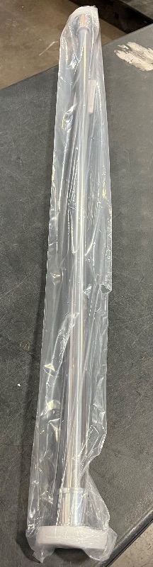 Photo 1 of BRIOFOX Industrial Shower Curtain Rod - Rustproof Non-Slip 43-72 Inch 304 Stainless Steel Tension Curtain Rod for Window or Bathroom, Chrome