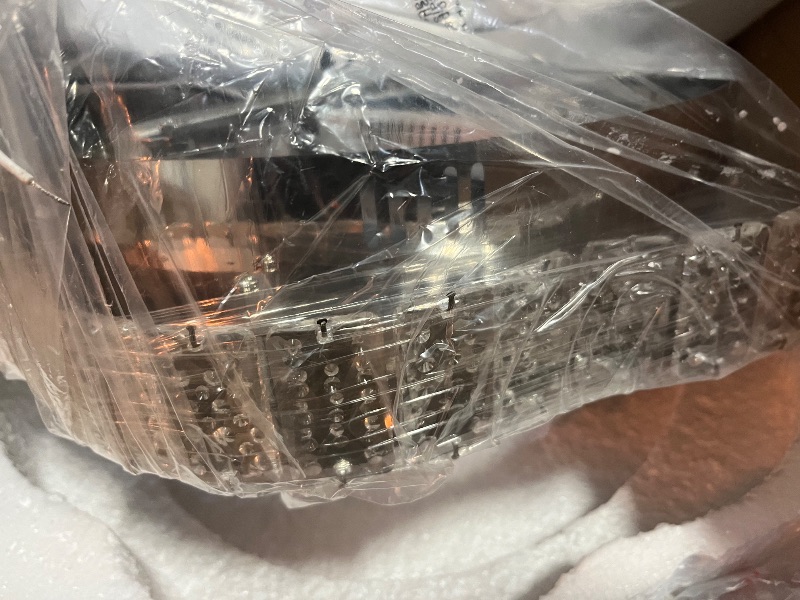 Photo 1 of 18" Sliver Crystal LED Ceiling Light with Remote Control,Flush Mount Chandelier with 3-Color Dimmable for Living Room Bedroom Dining Room Hallway - Modern Flower Design
