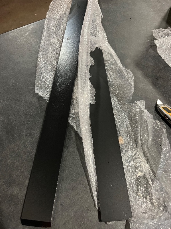 Photo 1 of Hidden Island Countertop Support Bracket, 2 Pack Heavy Duty Iron Kitchen Island Support Floating Bracket with Screws for Granite/Wood/Concrete/Quartz Countertops, 32 Inch
