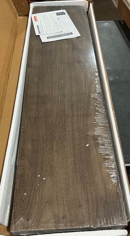 Photo 1 of Fun Memories Floating Shelves for Wall, 36"x9.3" Rustic Solid Elm Wood Shelves, Heavy-Duty Wall Mounted Shelves with Invisible Brackets, Set of 2 for Living Room, Bedroom, Kitchen, Walnut Finish
