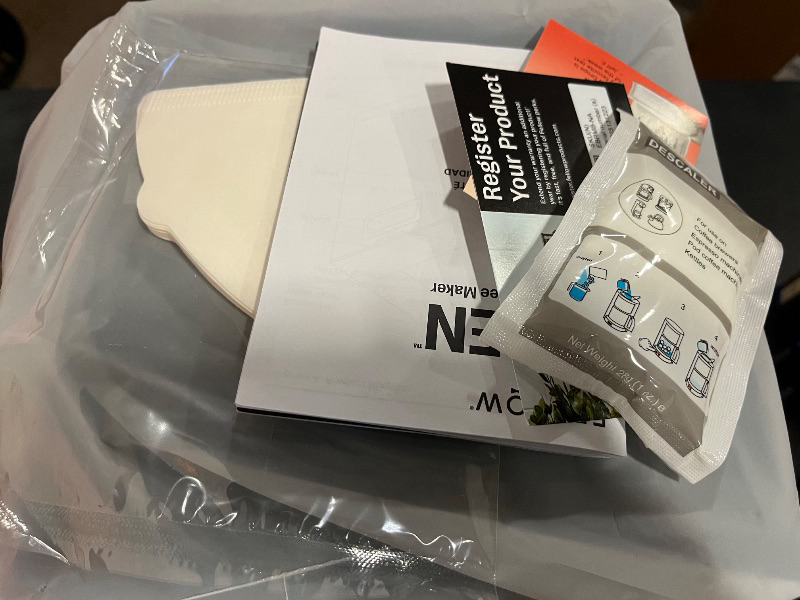 Photo 1 of Fellow Aiden Precision Coffee Maker - 10-Cup Thermal Carafe, Built-In Brewing Guidance, Scheduling, Removable Water Tank, Matte Black
