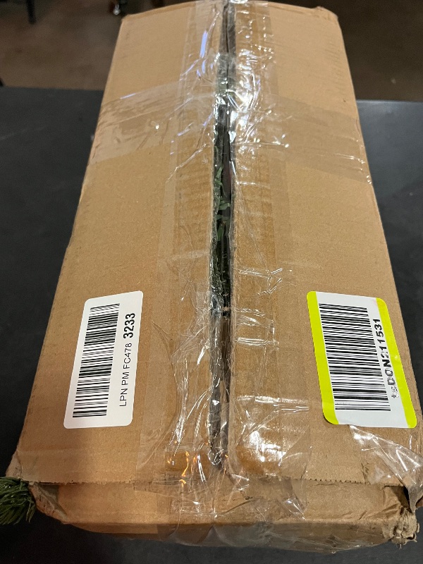 Photo 1 of 3FT Premium Hinged Artificial Holiday Small Mini Christmas Tree for Tabletop,Home, Office, Indoor and Outdoor Holiday Decoration,Easy Assembly Metal Hinges & Foldable Base with 
Ordiments and Decor 