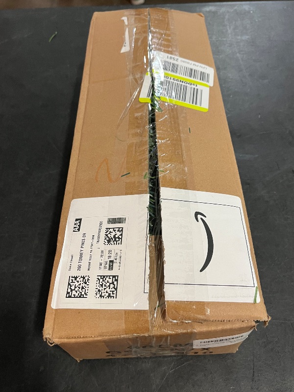 Photo 1 of 3FT Premium Hinged Artificial Holiday Small Mini Christmas Tree for Tabletop,Home, Office, Indoor and Outdoor Holiday Decoration,Easy Assembly Metal Hinges & Foldable Base
