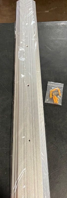 View 2 of 7" Wide x 1/2" Heavy Duty Corrugated Aluminum Threshold Made in USA (3 FT (36") Long)

