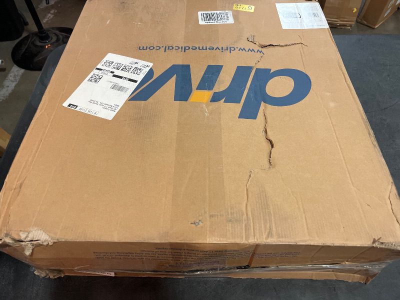 Photo 1 of Drive Medical Folding Steel Bedside Commode Chair - Portable 3-in-1 Toilet Solution - Adjustable Height - 7.5 Qt Bucket Included - Durable Powder-Coated Steel Frame - Supports Up To 350 Lb