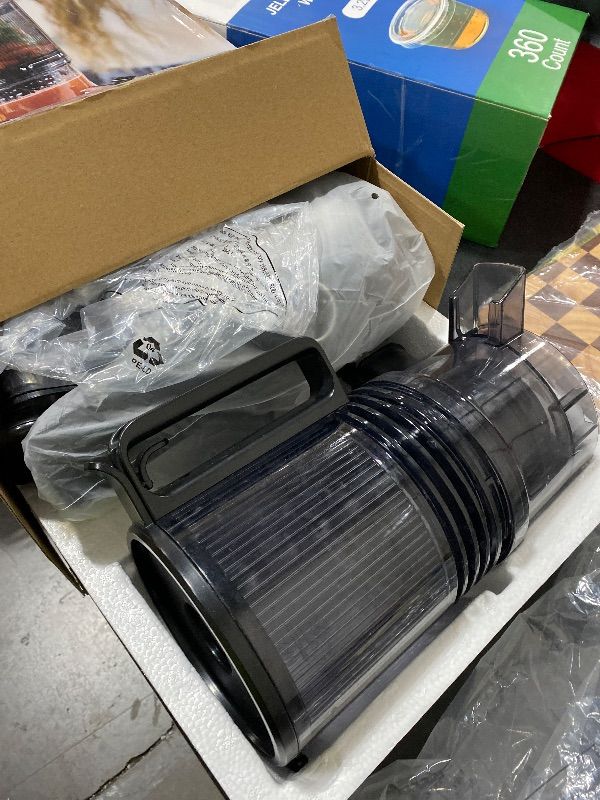 Photo 1 of Canoly C16 Cold Press Juicer, 6" Extra Wide Feed Chute, 3-IN-1 Strainers (Juice & Sorbet & Nut Milk), Powerful AC Brushless Motor, Self Precut System, Juicer Machines with BPA-Free (Space Gray)