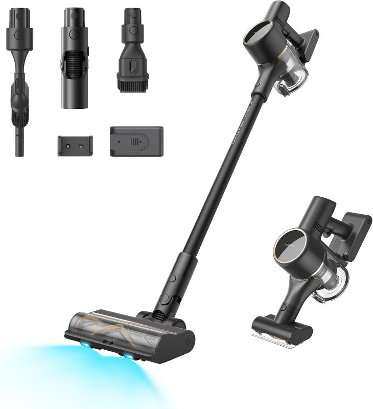Photo 1 of DREAME Cordless Stick Vacuum R20 Pure, 150AW Powerful Suction, Celeste LED Illumination, Anti-Tangle, Hard Floor & Carpet Cleaning, Up to 90Min Runtime, LED Screen, Lightweight, Versatile Attachments
