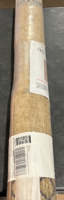 Photo 1 of Antep Rugs Alfombras Modern Bordered 3x5 Non-Skid (Non-Slip) Low Profile Pile Rubber Backing Indoor Area Rugs (Brown, 3' x 5')
