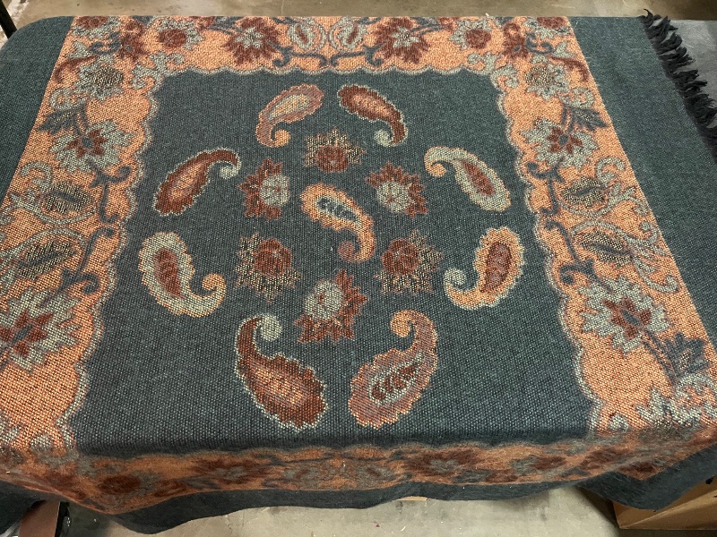 Photo 1 of 100% Wool Throw Blanket - Soft Warm Cozy Fringed Wool Blanket for Couch , Bed, Sofa & Home Decor, Herringbone Weave