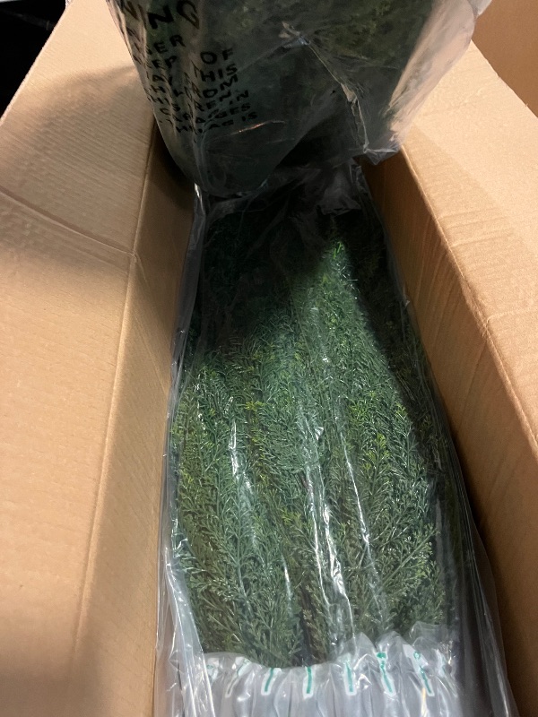 View 3 of 3.5ft Artificial Topiary Trees Set of 2 Faux Cedar Trees UV Resistant Bushes Potted Plants Artificial Shrubs for Outdoor Indoor Front Porch Garden