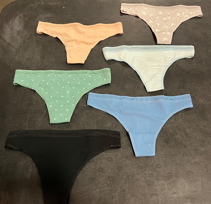 Photo 1 of (XS) 6 pk Auden Womens Thong Panties