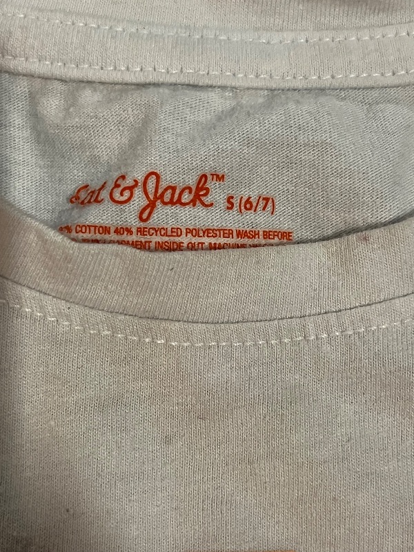 Photo 1 of (S) Cat & Jack Girls  Smiley Face Shirt