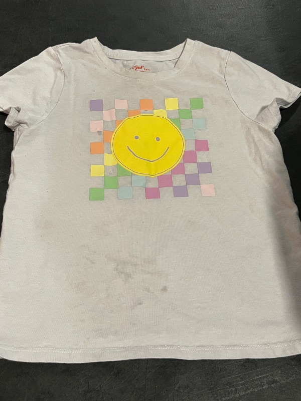 Photo 1 of (S) Cat & Jack Girls  Smiley Face Shirt