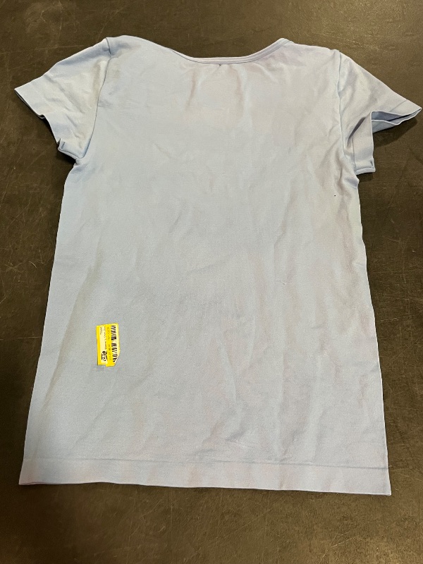 Photo 1 of (XS) Womens Light Blue Spandex T- Shirt - WildFable 