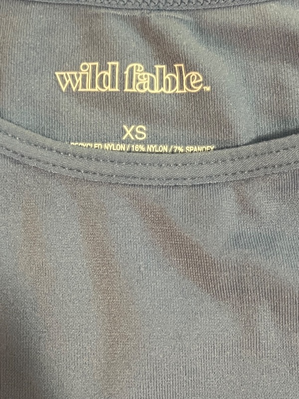 Photo 1 of (XS) Womens Light Blue Spandex T- Shirt - WildFable 