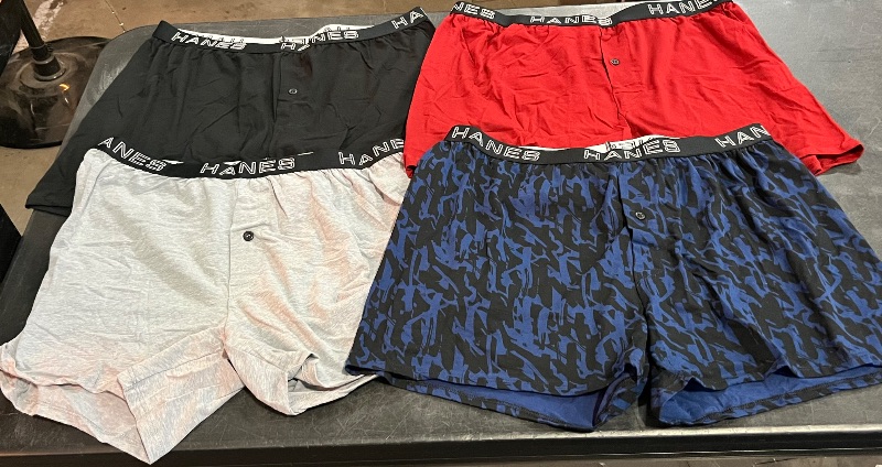 Photo 1 of (XL) Mens Hanes Boxers 4pk 