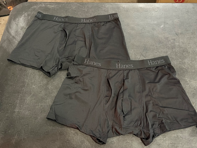 Photo 1 of (L) Mens Hanes 3pk Short Boxers 