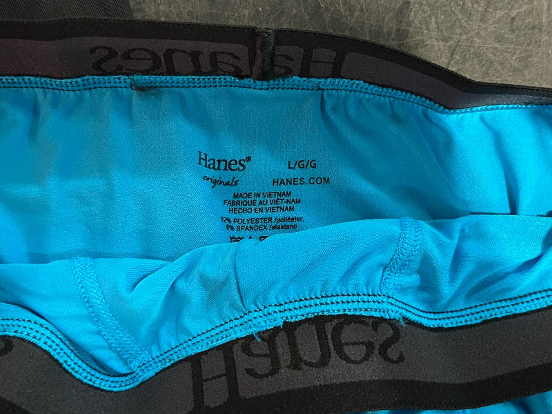Photo 1 of (L) Mens Hanes 3pk Short Boxers 