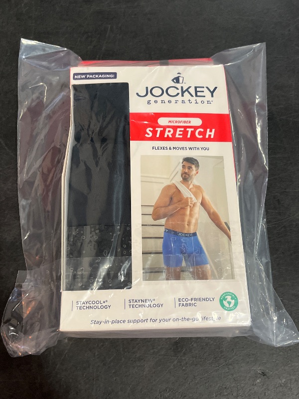 Photo 1 of (M) Jockey Generation™ Men's Microfiber Stretch Long Leg 3pk Boxer Briefs